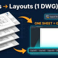 Interface of MLabs plugin showing how to export multiple sheets to dwg layouts in Revit