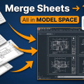 Interface of MLabs plugin showing how to export multiple sheets to dwg model space in Revit