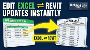 Interface of MLabs plugin showing how to export import Excel in Revit