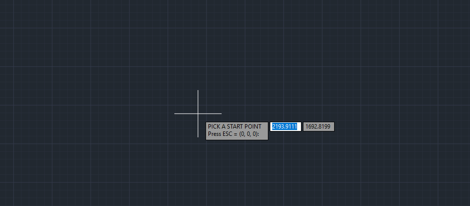 Pick insertion point in AutoCAD model space