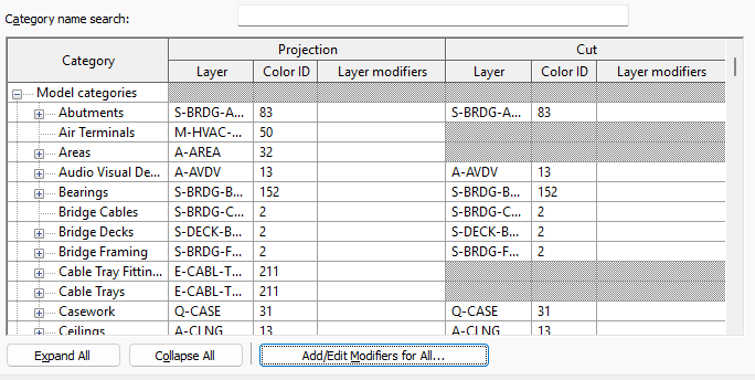 Revit Custom Mapping Table