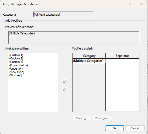 Revit Layer Modifiers