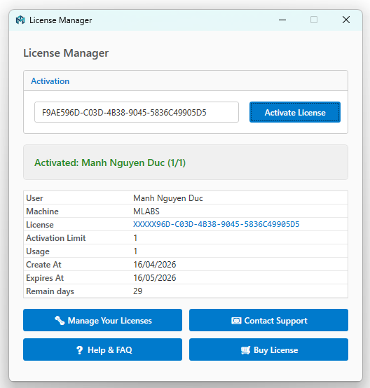 Revit License Manager