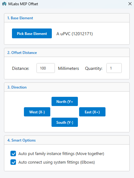 MEP Offset Tool