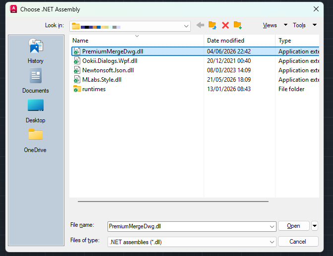 Netload DLL selection