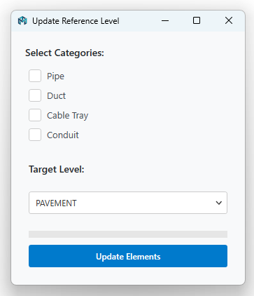 Reference Level Panel