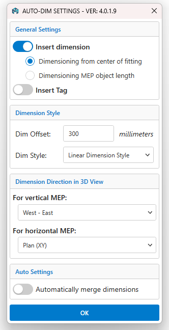 Settings Menu