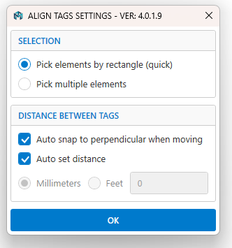 Tag Settings
